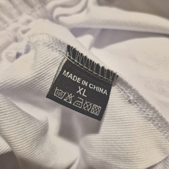 Pidogym Limited Edition white with black accents men's XL slim fit jogging pants - Picture 5 of 16